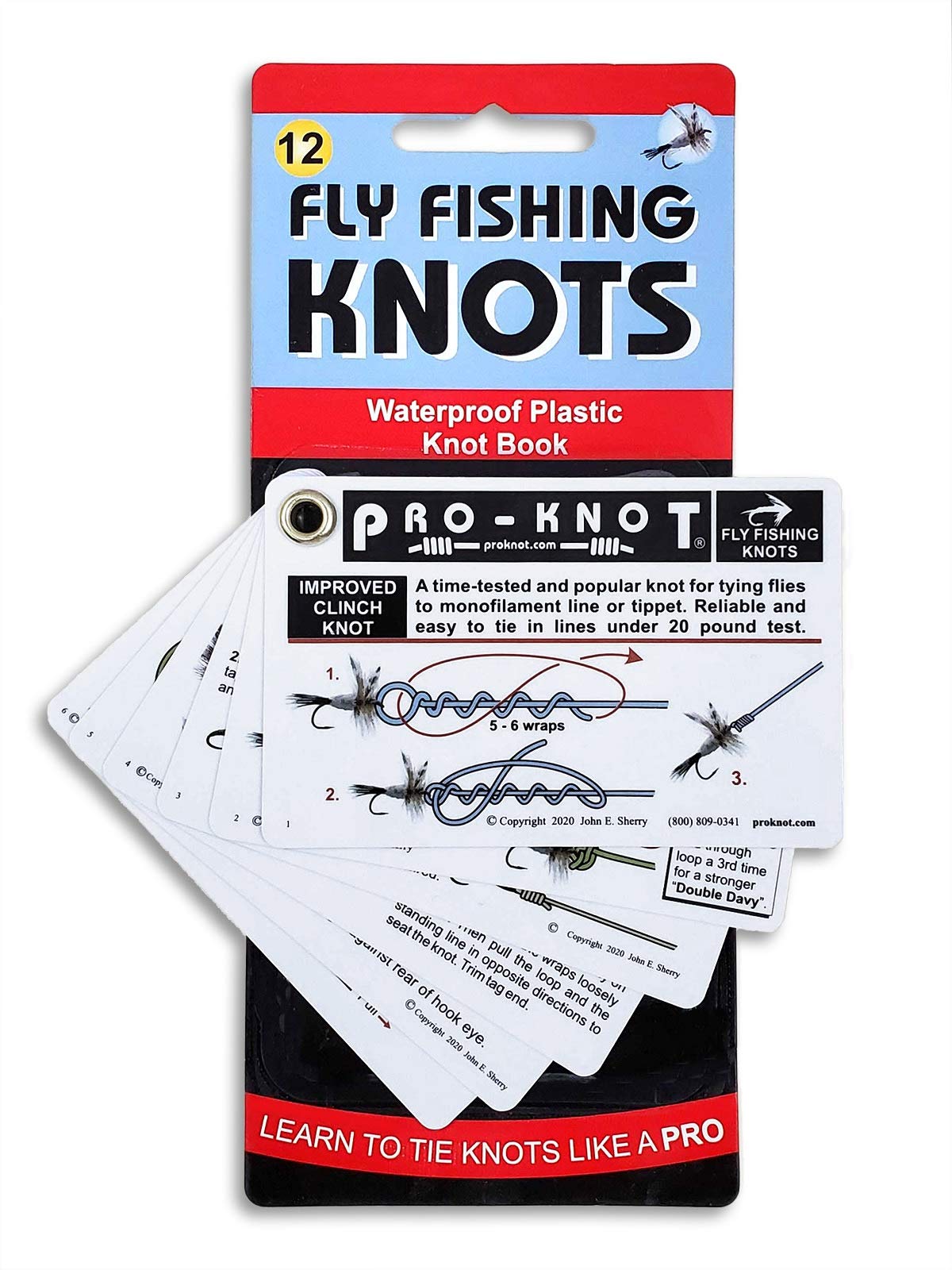 Pro-Knot Fly Fishing Knot Cards - Waterproof Knot Cards With 12 Best F –  ProKnot