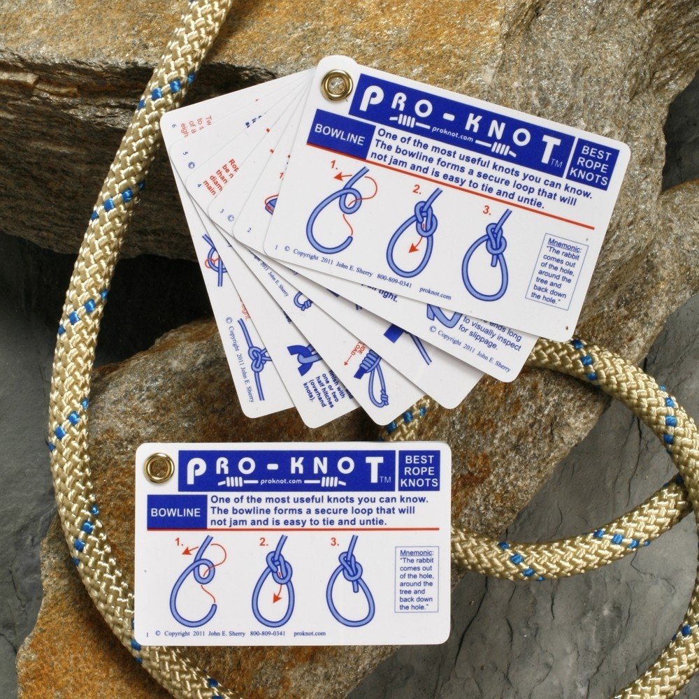 CBDist PKF101 Pro-Knot Waterproof Fishing Knot Cards - 10 Knots, 1